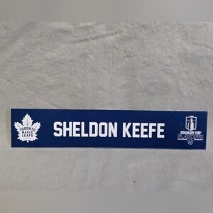 Toronto Maple Leafs Sheldon Keefe Name Plate Playoffs NHL Hockey